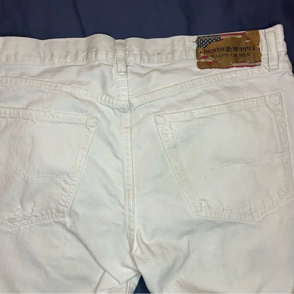 Denim & Supply Ralph Lauren Men's Off-White Bootcut Jeans - Picture 6 of 12
